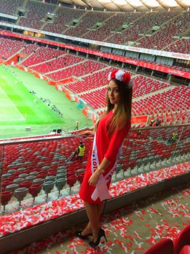Obsługa strfy VIP na Stadionie Narodowym podczas meczu Polska-Kazachstan